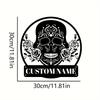 Customizable Skull Metal Sign Surname Outdoor Wall Decor Gift