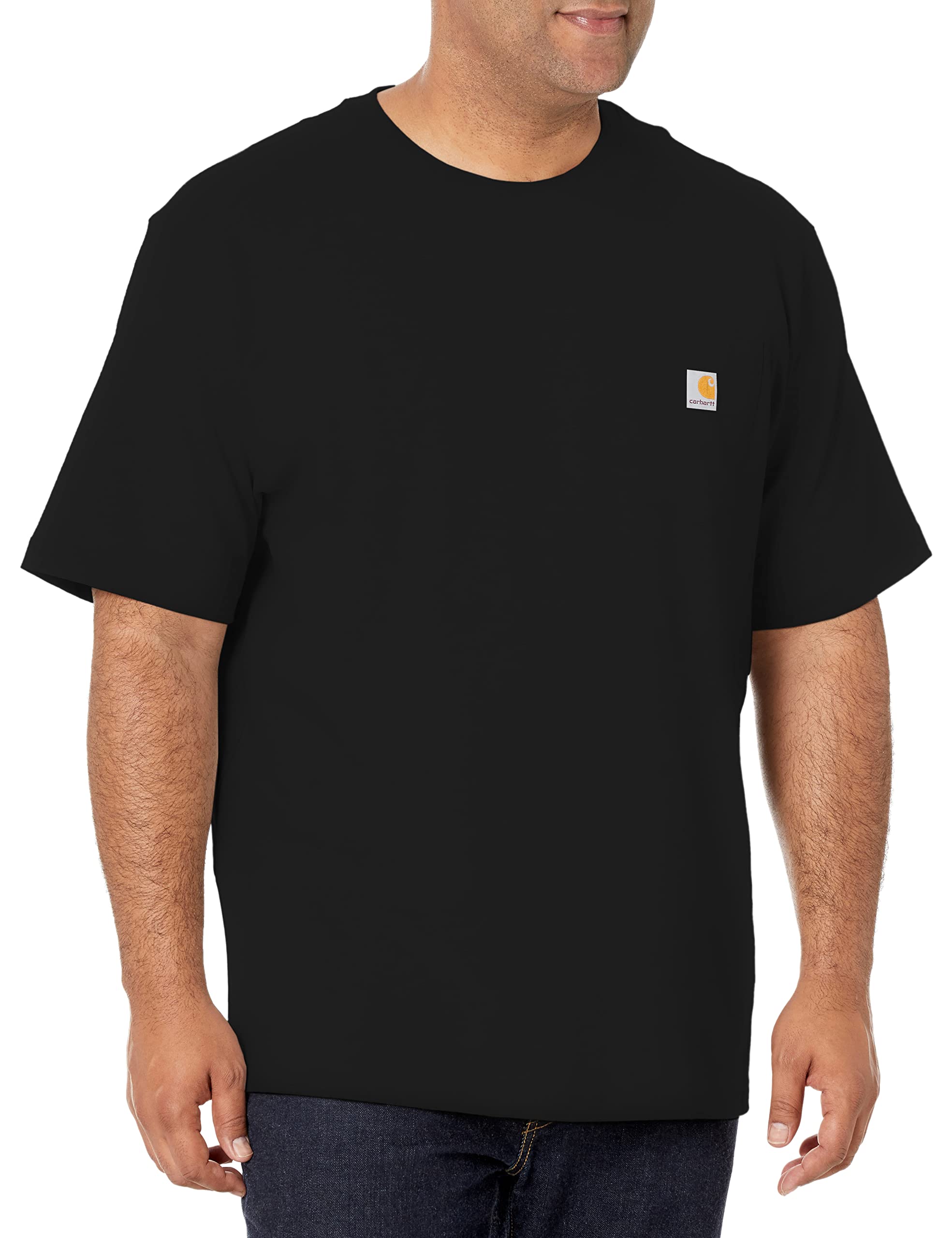 

Carhartt Big Tall K87 Рабочая футболка с карманом, черная, мужская, с коротким рукавом, X-Large чёрный
