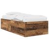 Floor Bed Frame Reclaimed Wood 80 X 200 Cm Engineered Wood
