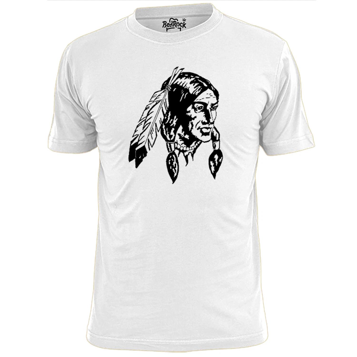 Mens Pontiac American Indian War Chief T shirt Warrior XL