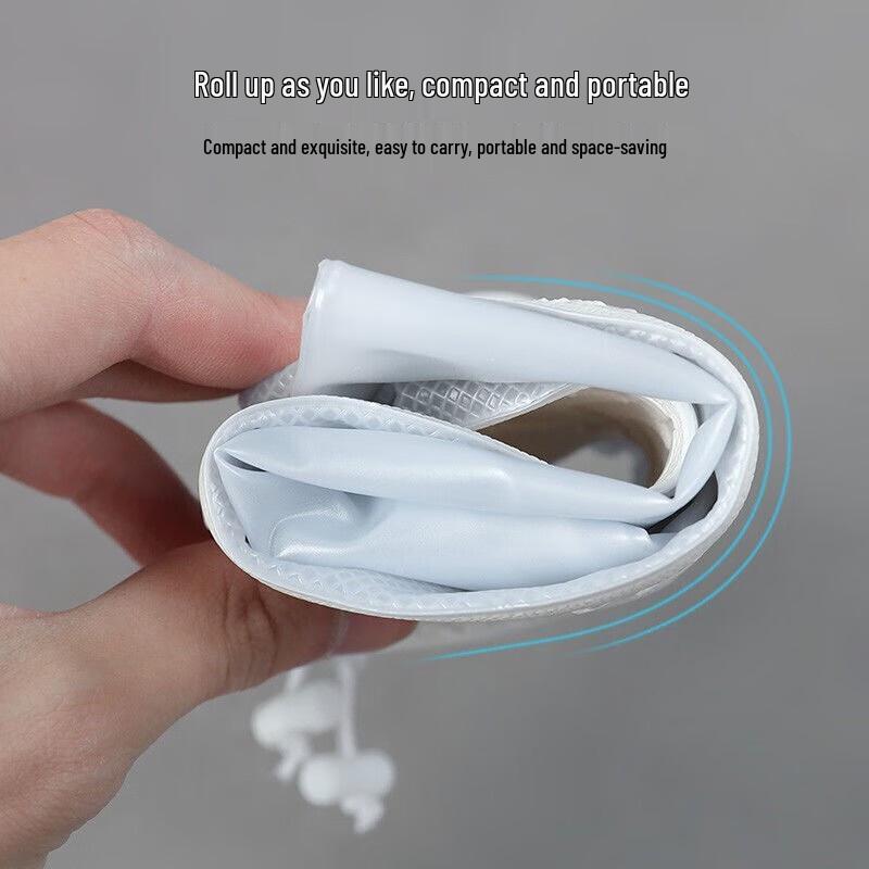 Thickened Waterproof Zipper Rain Shoe Covers