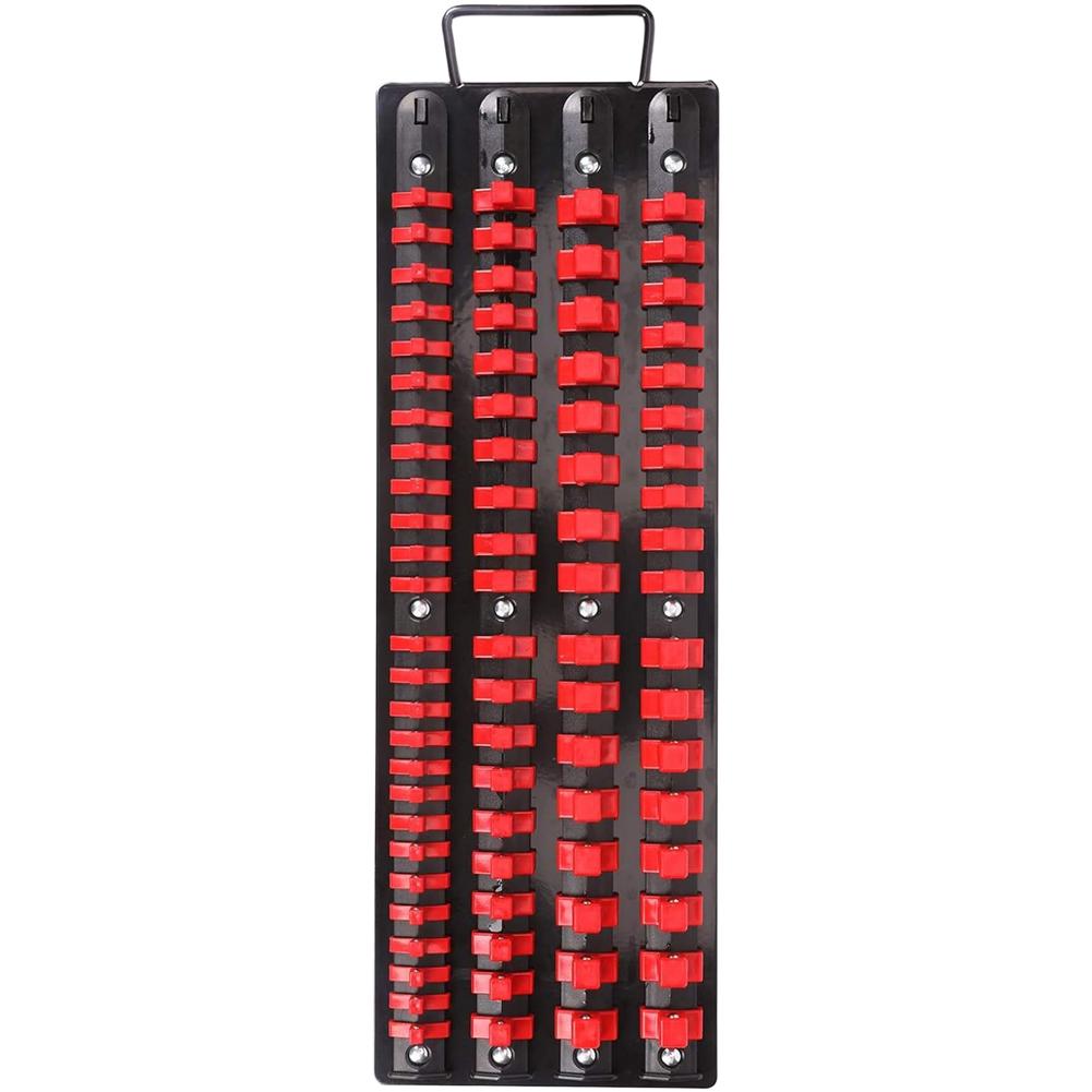 

Tool Organizer Tray 4 Row Metal Construction for 1/4 3/8 1/2 Drive Sockets 80 PCS Capacity Compact Workshop Design China Mainland
