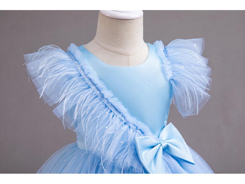 Girls' Tulle Princess Party Dress for Piano Performance