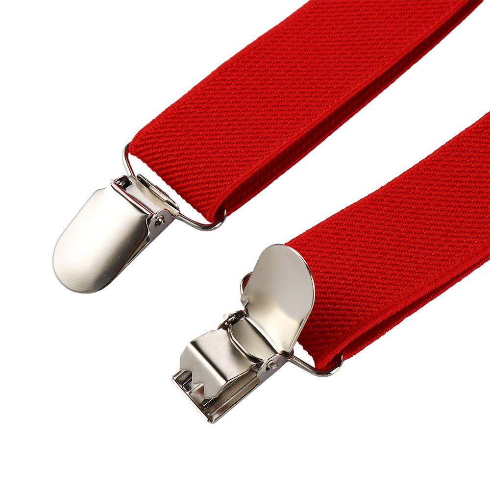 Solid Color For Boys For Children Hanging Pants Clip Bow Tie Tie Suspenders Set Suspenders Clips