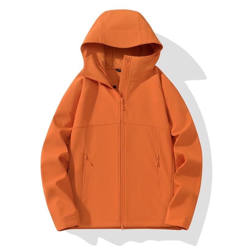Soft Shell Jacket Men Women Outdoor Hiking Climbing Windproof Warm Hooded Coat Winter