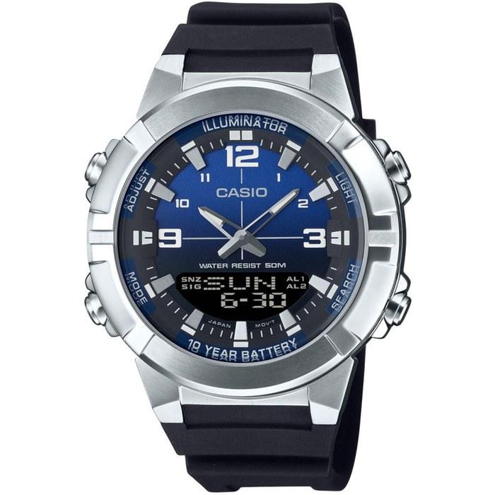 Casio Watch, Blue, Strap.