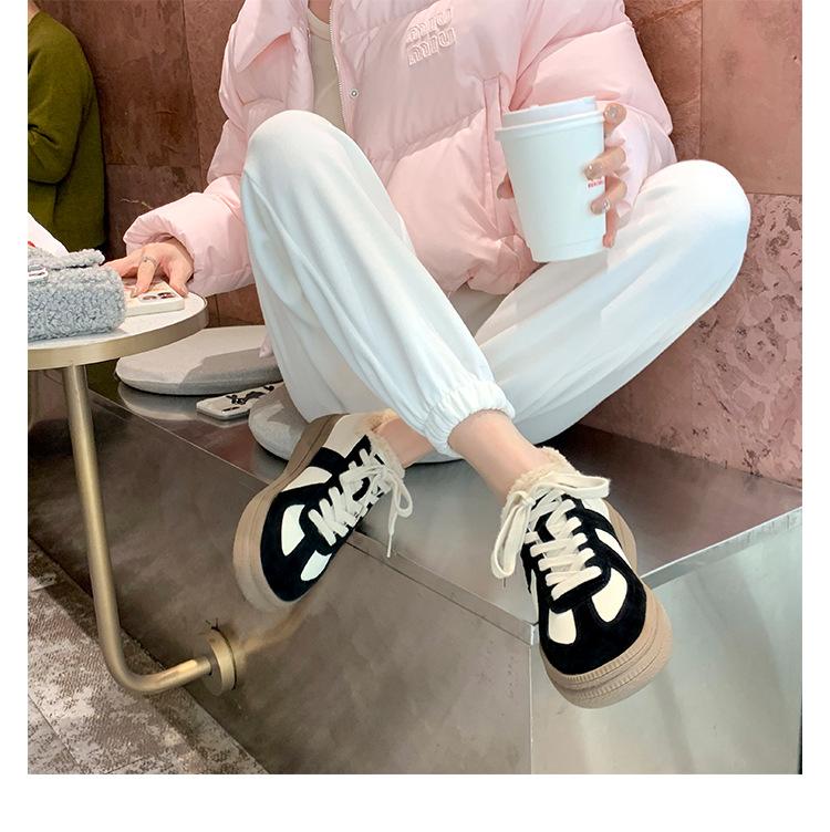 

Виноградная мать тот же ретро-цвет, бархатные туфли на платформе, спортивная повседневная обувь для моральной подготовки, женская осень-зима 2025, новая обувь Мао Мао 40