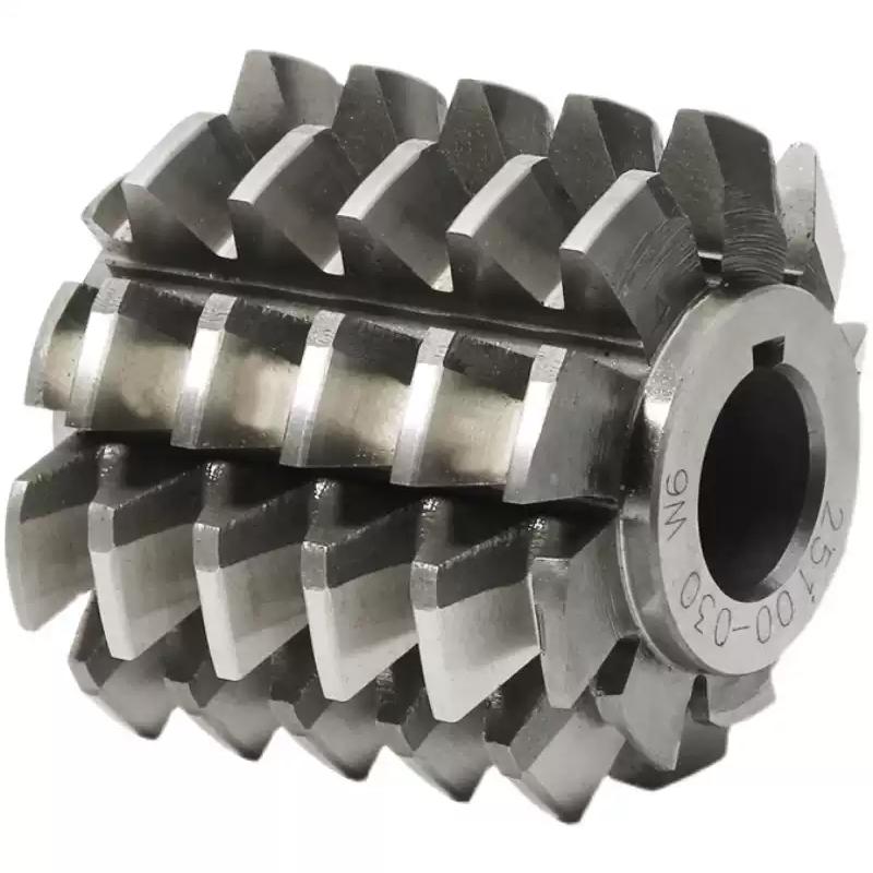 HSS Gear Hob M0.5 M0.8 M1 M6M8 M10, Pressure Angle 20 Degrees, Used for Milling Machine Slot Machining and Rolling Cutting Tools