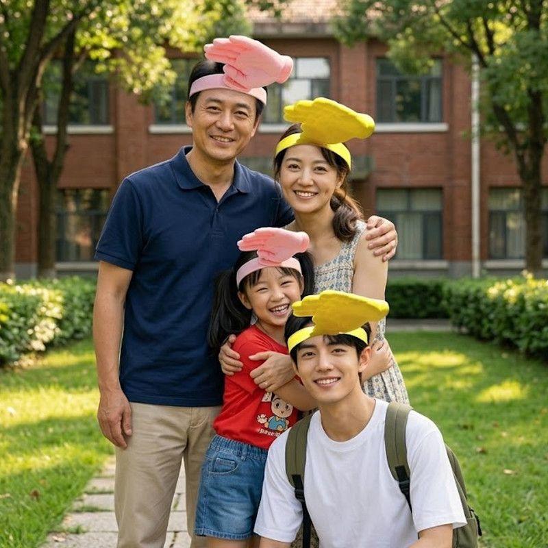 Outdoor Hand Palm Shape Sun Protection Hat for Men Women,Creative Slap Hand Sun Visor Funny Palm Sunshade Headband
