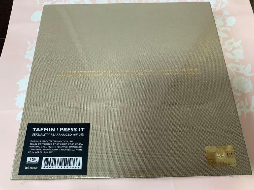 [USED] Taemin (SHINee) Press It - Vol. 1 CD Korea