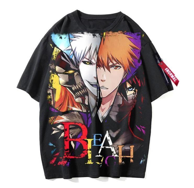 

Bleach Cosplay Anime Manga Streetwear T-Shirt Tee Undershirt Polyester Black XL