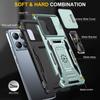 For Xiaomi 14T Pro Case Kickstand Slide Lens Lid PC+TPU Drop