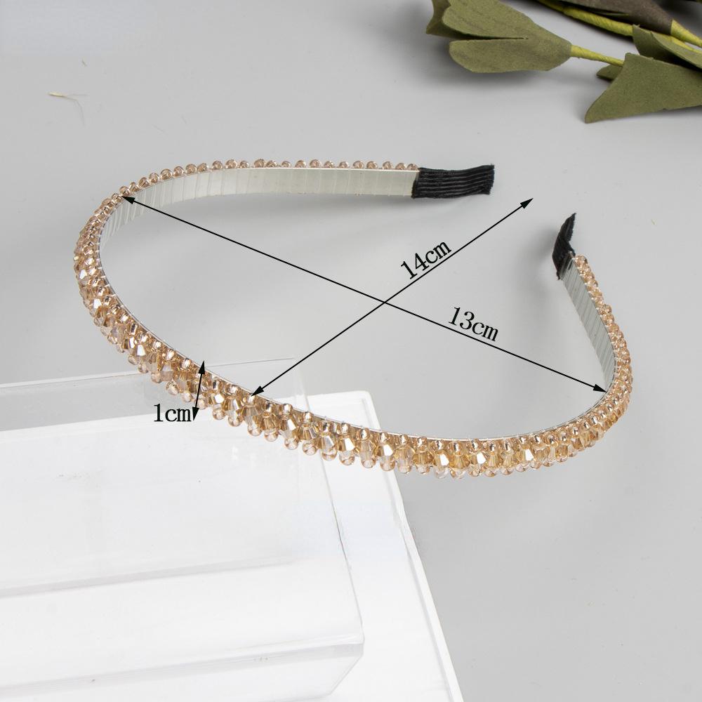 Úplné diamantové vlasové doplňky Čelenka Crystal Headband Fashion Barokní drahokamu čelenka Svatební pokrývky hlavy