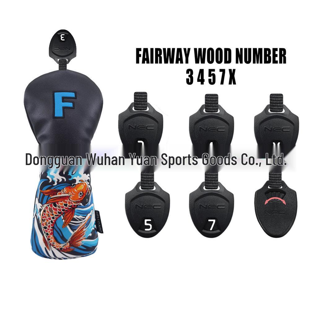 Koi Golf Club Headcover Set - Wood & Putter Covers for Adults