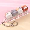 1Pcs Cute Cat Keyboard Fidget 4 Keys Creative Design Keycap Keyring Finger Button Kawaii Mechanical Keyboard Keychain