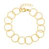 Vnox Trendy Stainless Steel Round Link Bracelet For Women Charm Small Loop By Loop Bracelet Luxury Jewelry Party Banquet Gift