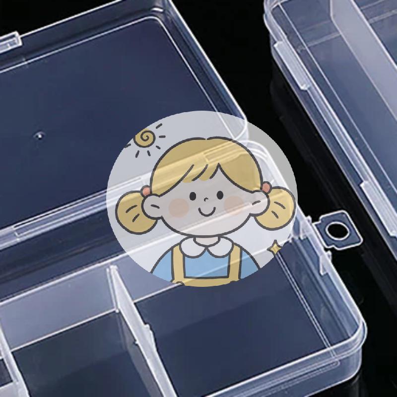 Hot Transparent Plastic Storage Jewelry Box Compartment Adjustable Container For Beads Earring Ring Necklace Box For Jewelry Box