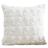 1 PC Christmas Throw Pillow Cover Plush Embroidery Snowflake Christmas Decoration Living Room Embroidered Cartoon Pattern Pillow
