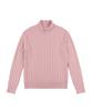 LESONNET Duke Cable Knit Pullover Pink