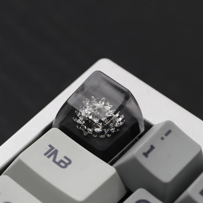 Artisans Dark Series Resins Keycaps With Glowing Effect AntiWear Key Top For Mechanical Keyboards