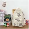 Schoolbag female new junior high school high school students large capacity wide shoulder strap lightweight backpack ins simple backpack
