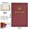 Leather Cover Meeting Minutes Book - B5/A5 for Party Members & Class Notes