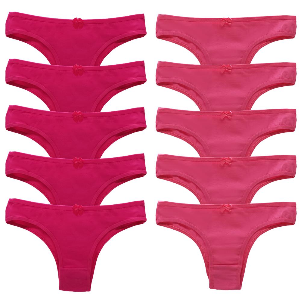 Panties for Woman Cotton Sexy Underwear Ladies Bikini Girls Briefs Soft Knickers Low Waist Intimates Lingerie  10Pcs/set