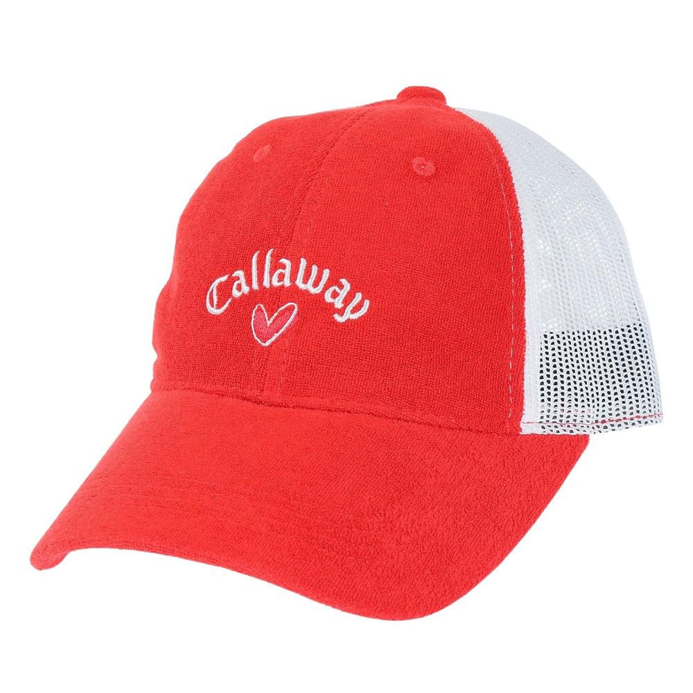 Callaway Mesh Cap Tail Adjustable Golf Hat C23191208 Free Size Women's (Bonnie Style, Size) / / 1100_Red,