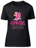 Personalised Cowgirl Pink Boots Hat Womens T-Shirt Western Wild West Ladies Tee