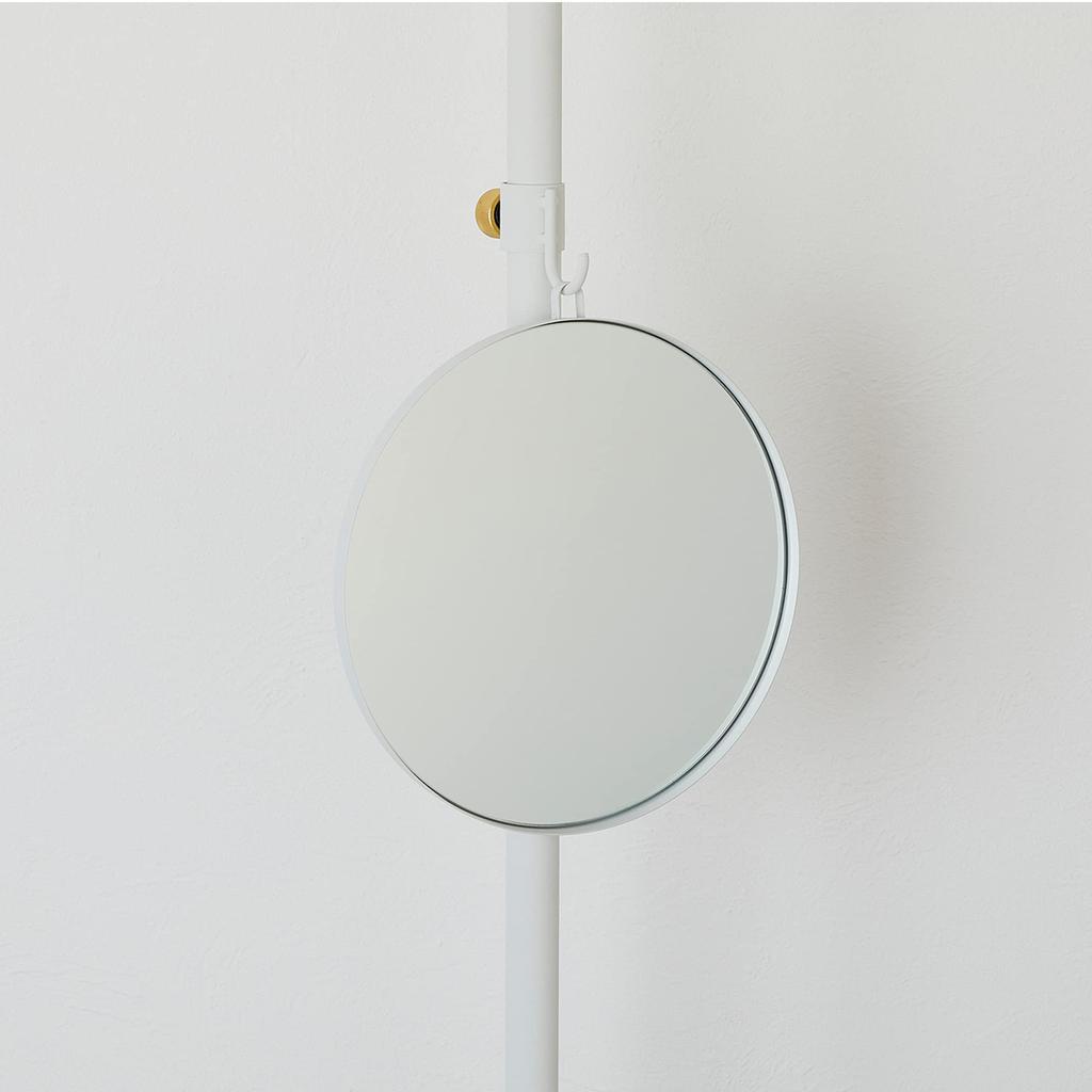 DRAW A LINE 023 Mirror White Draw A Line Mirror White 24cm W X 1.2cm D X 25.7cm H Weight 660g D-MIR-WH