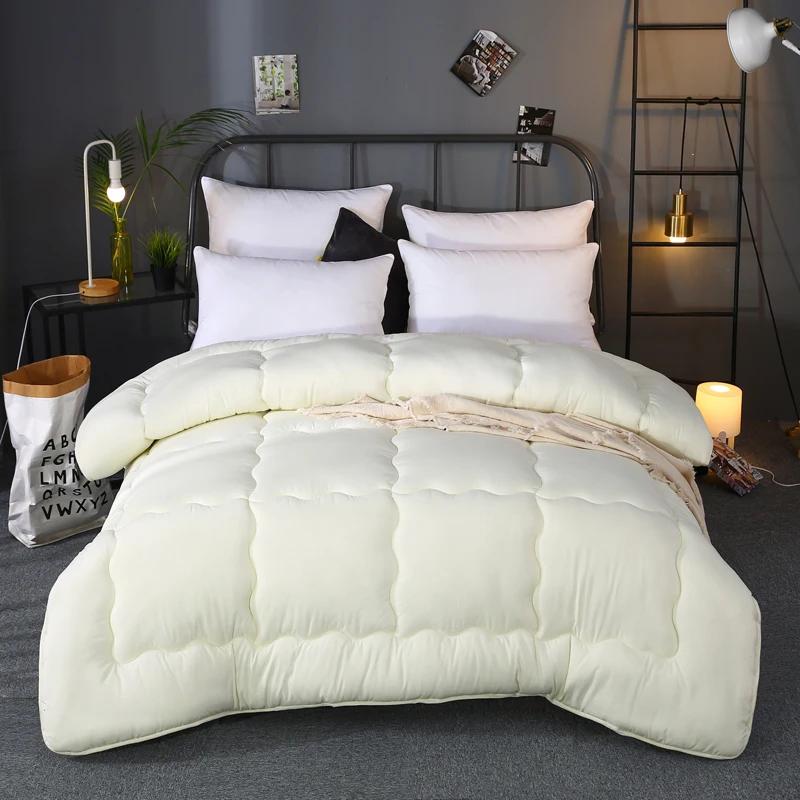 

Grey thick quilted winter hotel style quilt Comforter Queen King soft winter quilt very warm220x240Quilts blanket 150x200cm 1.5kg