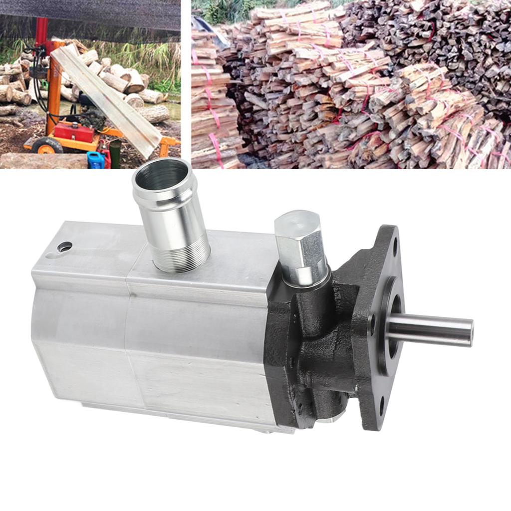 Pompa Idraulica per Spaccatrice di Tronchi 11 GPM Pompa a Ingranaggi Idraulica a 2 Stadi in Alluminio 3600 RPM Pompa per Spaccatrice di Legno per Unità di Potenza Idraulica Spaccatrici di Tronchi in