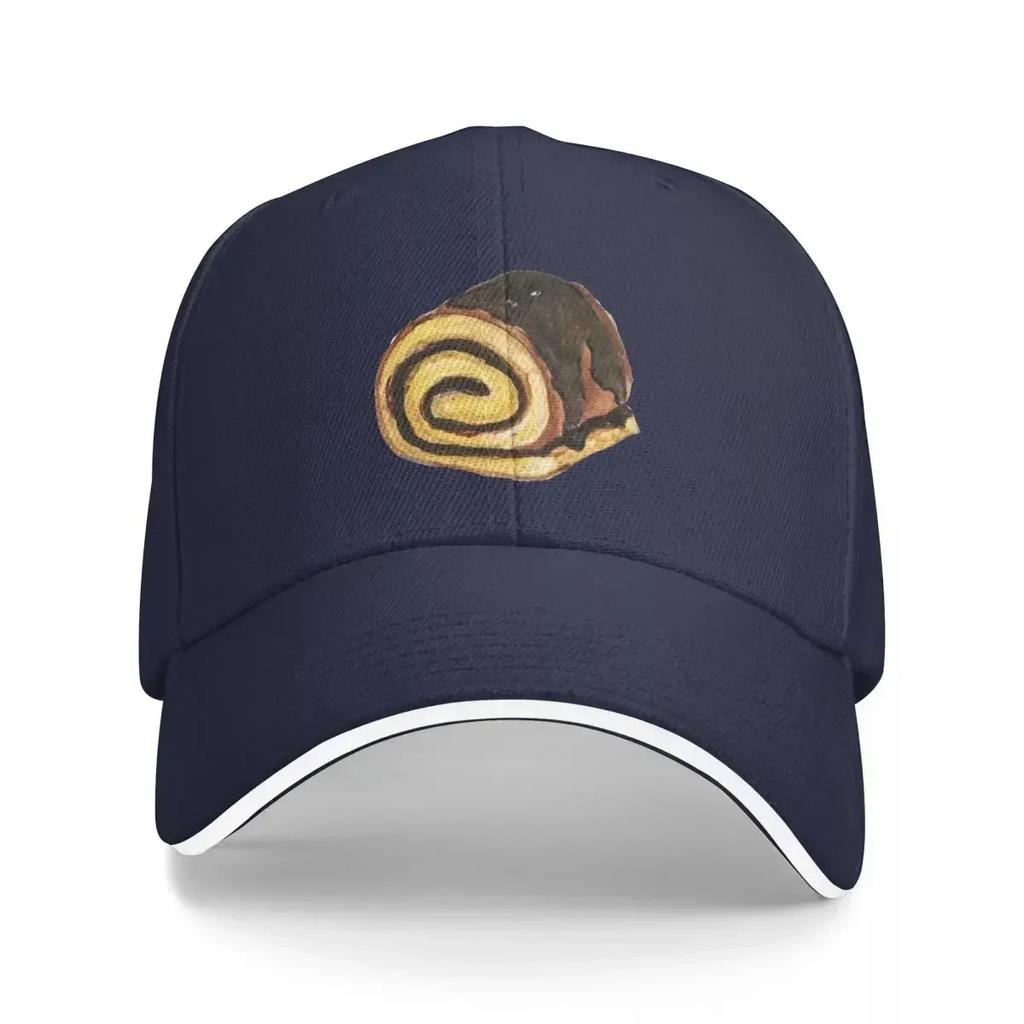 Chocolate Swiss Roll Cake Baseball Cap Military Tactical Cap Sun Hat For Children Custom Cap Women Beach Fashion Unisexs