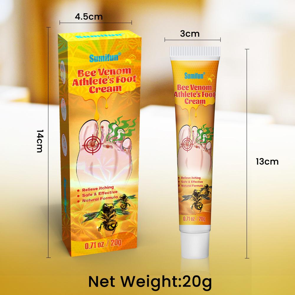 Sumifun 20/40/100 ML Foot Odor Care Cream Bee Relieves Redness and Swelling Soothing Itchy Feet Effectively Summer Home Essential