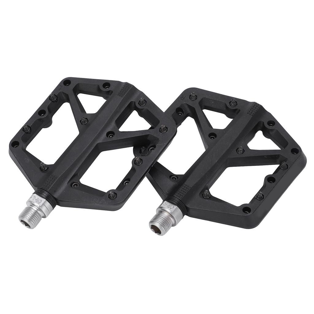 1 Pair Bike Pedal Anti Slip Nylon Fiber Bicycle Platform Flat Pedals for Road Mountain Bike