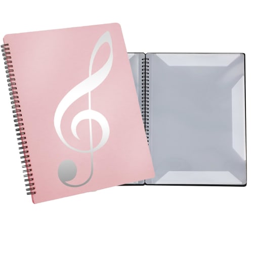 [Supervised by a Professional Pianist] Pastel Color Sheet Music File, A4 Size, 20 Sheets/40 Pages, Music Score File, Music File with Direct Writing, f