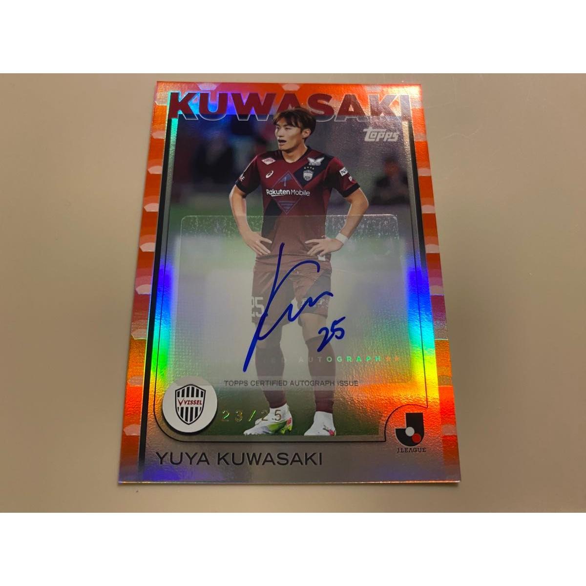 Used 25 seriesYuya KuwasakiTOPPS J League flagship 2025 autograph