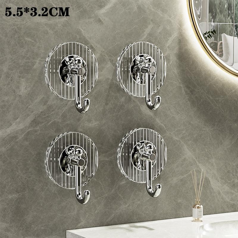Strong Multi Functional No Drill Wall Mounted Traceless Adhesive Hooks For Bathrooms Bedroom Living Room Home