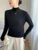 Light & Soft Textured Women's Baby Cashmere Sweater: 10 Colors, 7 Stitches, Rolled Collar, Thickened Knit, Fluffy & Cozy Base Layer