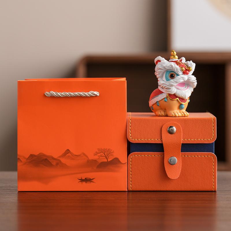 Awakening Lion Resin Ornament Tea Pet Desktop Decoration Office Small Ornament Good Luck High End Accessories