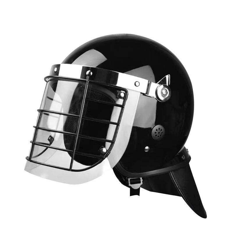 European-style Explosion-proof Riot Helmet with Steel Mesh - Safety Protection Helmet