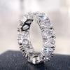 Huitan Pear Cubic Zircon Promise Rings for Women CopperColor Fashion Luxury Wedding Band Accessories Bling Bling Female Jewelry