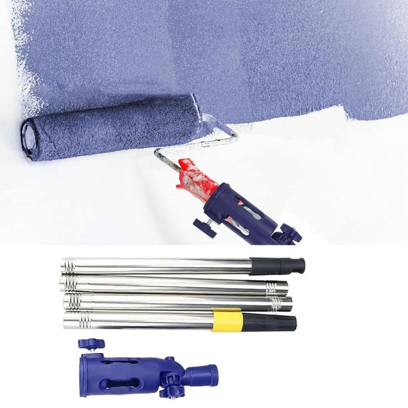 Multiple Angle Painting Tool Paint Brush Extender For Wall And Ceiling Extendable Brush Holder Reduces Arm Fatigue