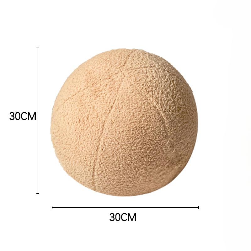 Ins Minimalist Living Room Sofa Ball Shaped Pillow Decoration Home Decoration Cushion Fun Ball Shaped Plush Car Cushion