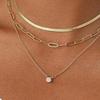 Trendy Multi-layer Stackable Clavicle Necklace for Women - European & American Style