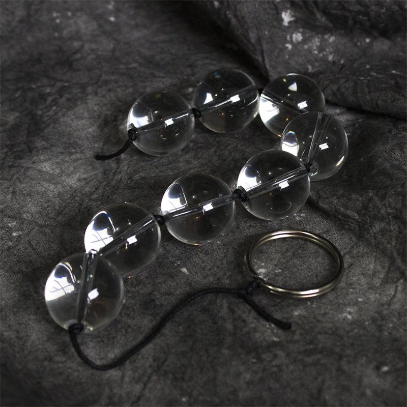 4 Sizes Rear Court Pull Glass Beads Anal Balls Butt Plug Sex Toys For Women Transparent Harem Male And Female Masturbation