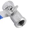 Female To Female Thread Ball Valve Stainless Steel 304 Handle Switch (1"BSP)