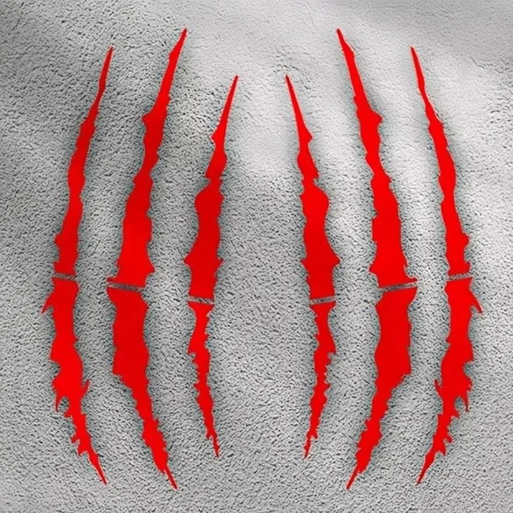 2PCS Motorcycle Demon Claw Scratch Stickers DIY Motocross Helmet Body Vinyl Decals for BMW KTM Kawasaki YAMAHA SUZUKI