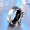 Vintage Stainless Steel Cross Rings for Men Women Classic Elegant Red/Black Stone Rings Fashion Jewelry Accessories Wholesale