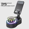 360 grad Drehbare Telefon Stehen mit Drahtlose Bluetooth-kompatibel Lautsprecher RGB Licht Höhe Einstellbar Handy Halter